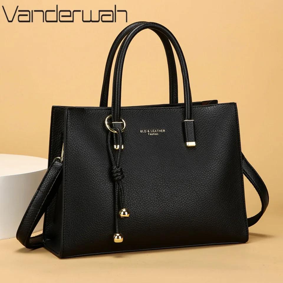 Sac à main en cuir de qualité supérieure de marque authentique, sac fourre-tout pour femme, sac mess