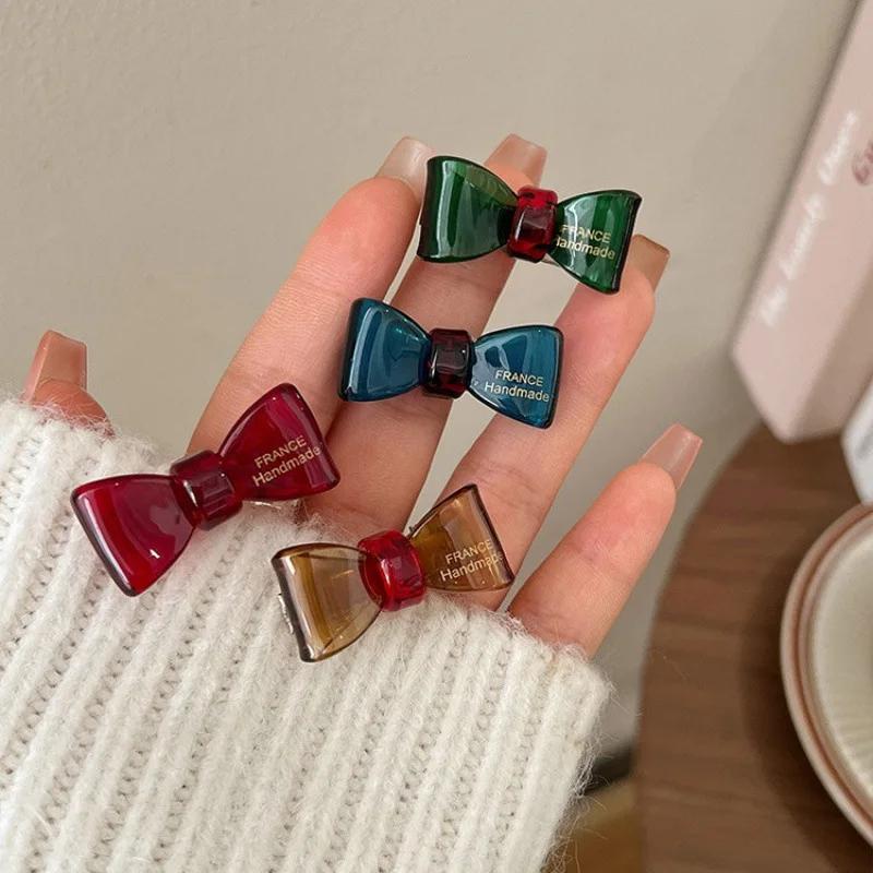 2 pièces de nouvelle pince à cheveux à nœud exquis, mignonne pour cheveux errants et frange, pour le
