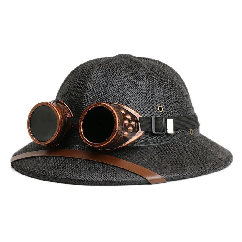 Casque d'été chapeau de paille en plein air hommes et femmes voyage chapeau personnalisé chapeau de