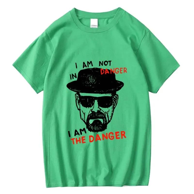 T-shirt homme 100% coton à manches courtes Breaking Bad hommes T-shirt décontracté Heisenberg imprim