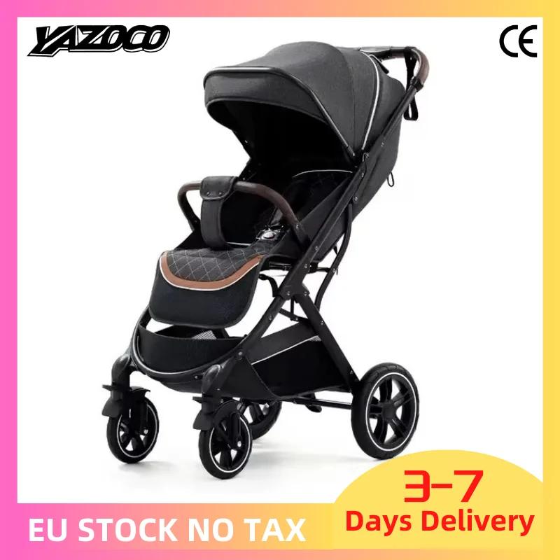 Poussette bébé ultra-légère, haute, portable, pour nouveau-né, avec amortisseurs, pour les 0-4 ans