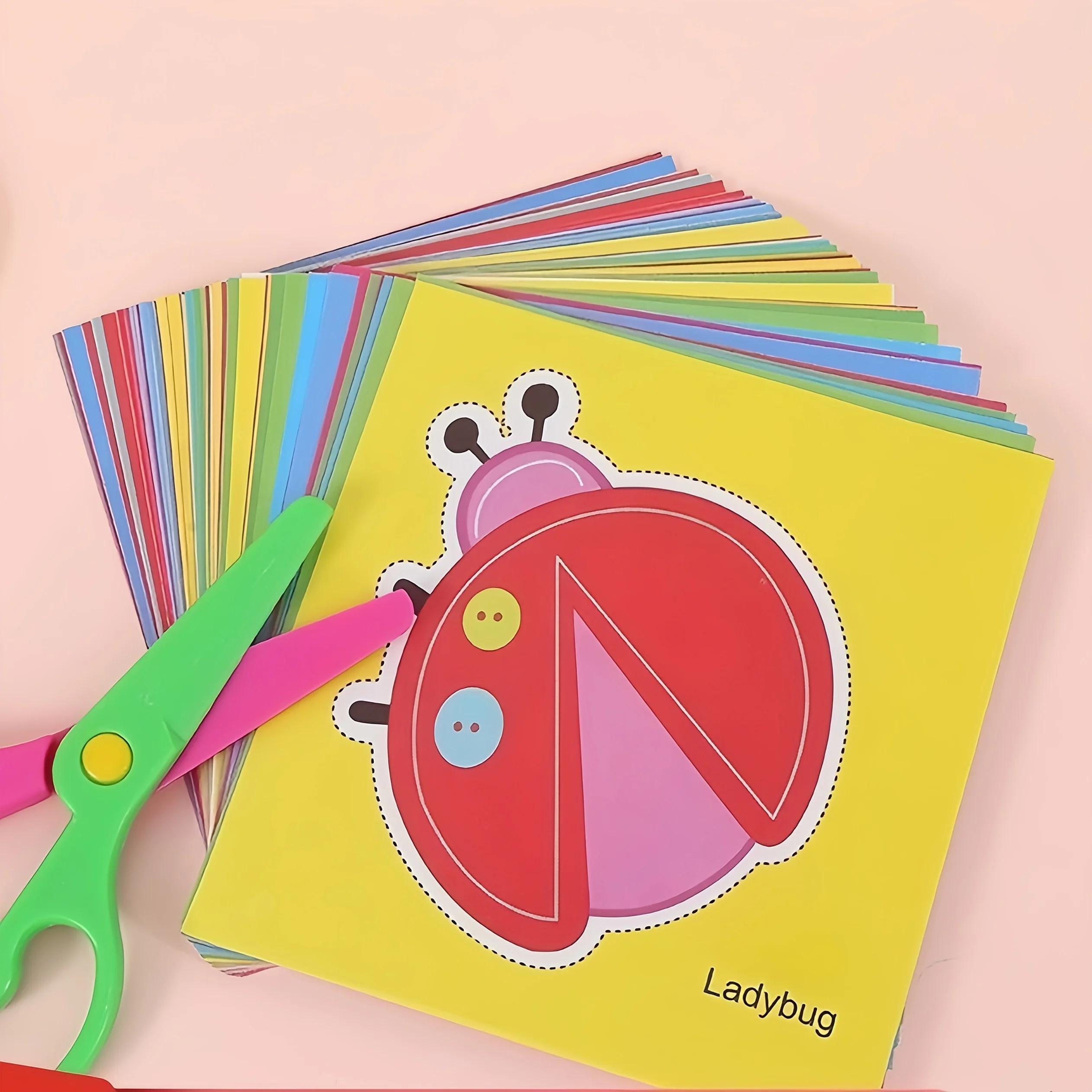 Ensemble d'activités pour enfants avec ciseaux, 96 pièces - Comprend des outils de découpe de papier