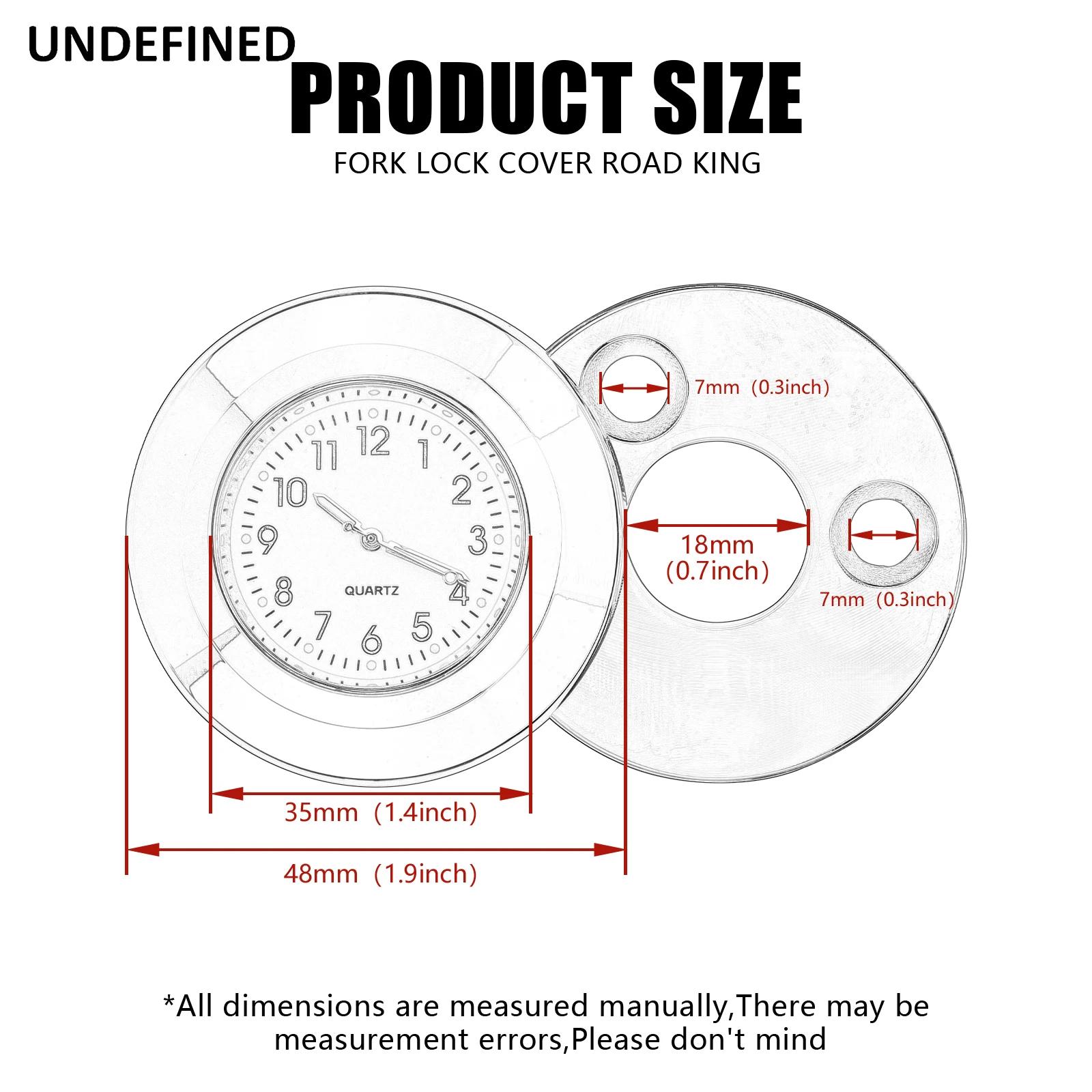 Couvercle d'Horloge de Verrouillage de Fourche pour Harley Road King FLHR/I FLHRC/I FLHRSE 1994-2022