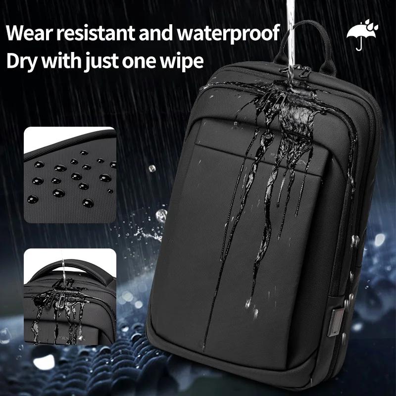 Fenruien multifonction sac à dos étanche USB Charge école sac à dos hommes voyage affaires sacs à do