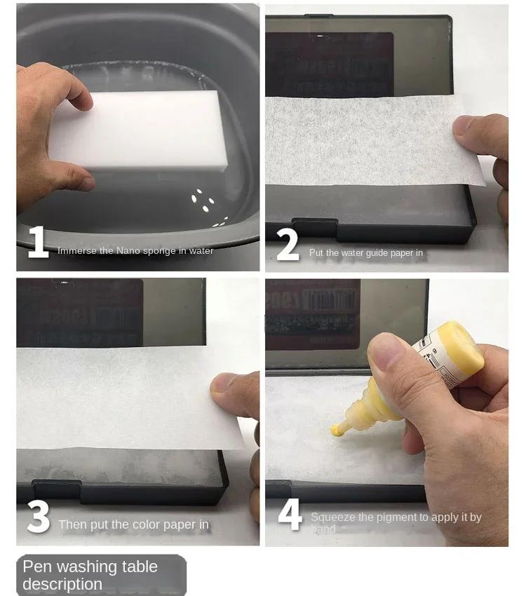 Ensemble de peinture à base d'eau, Palette humide pour peinture à la main, outil de coloration, pigm