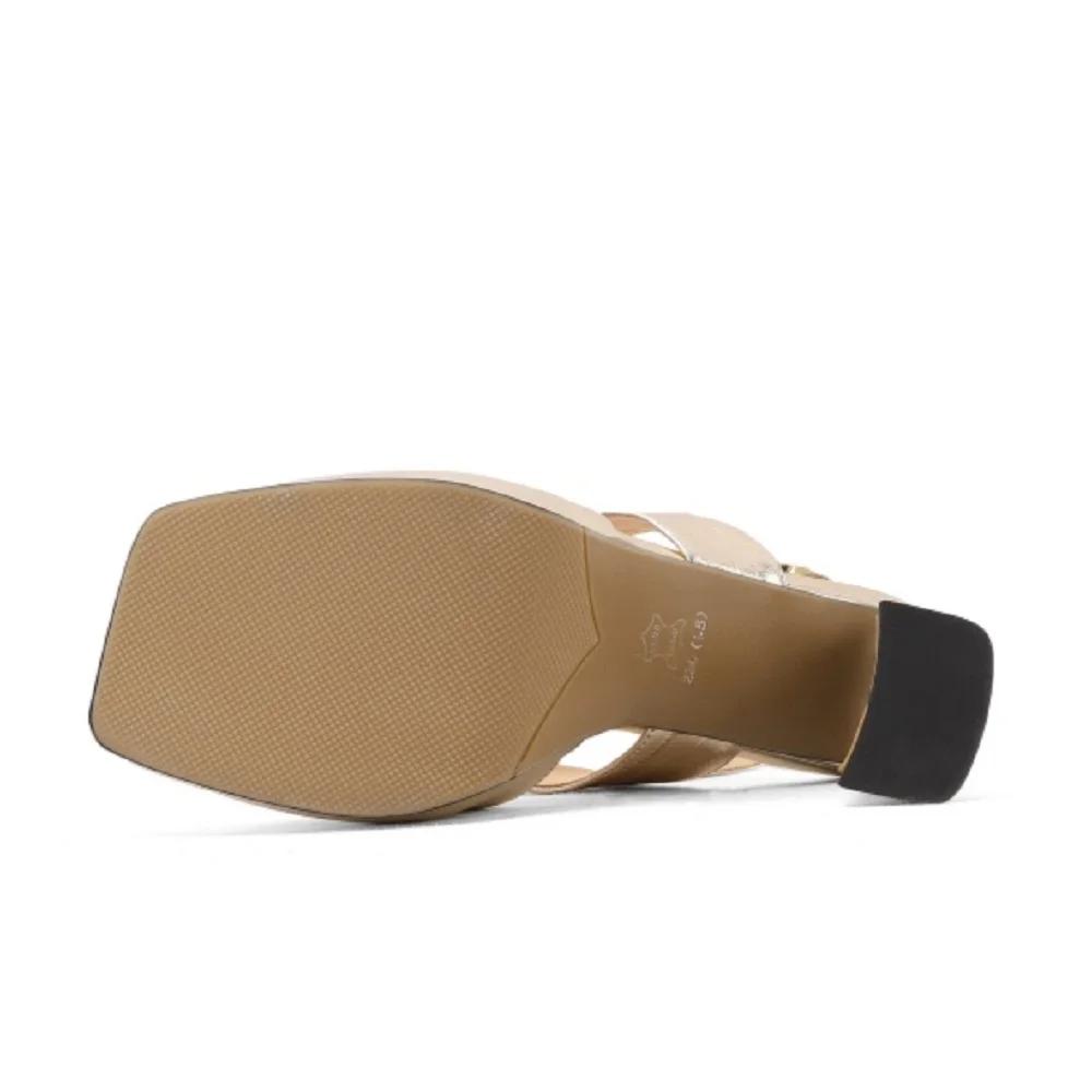 【JOCHEBED HU】 chaussures en cuir véritable faites à la main pour femmes nouvel été Sexy talons hauts