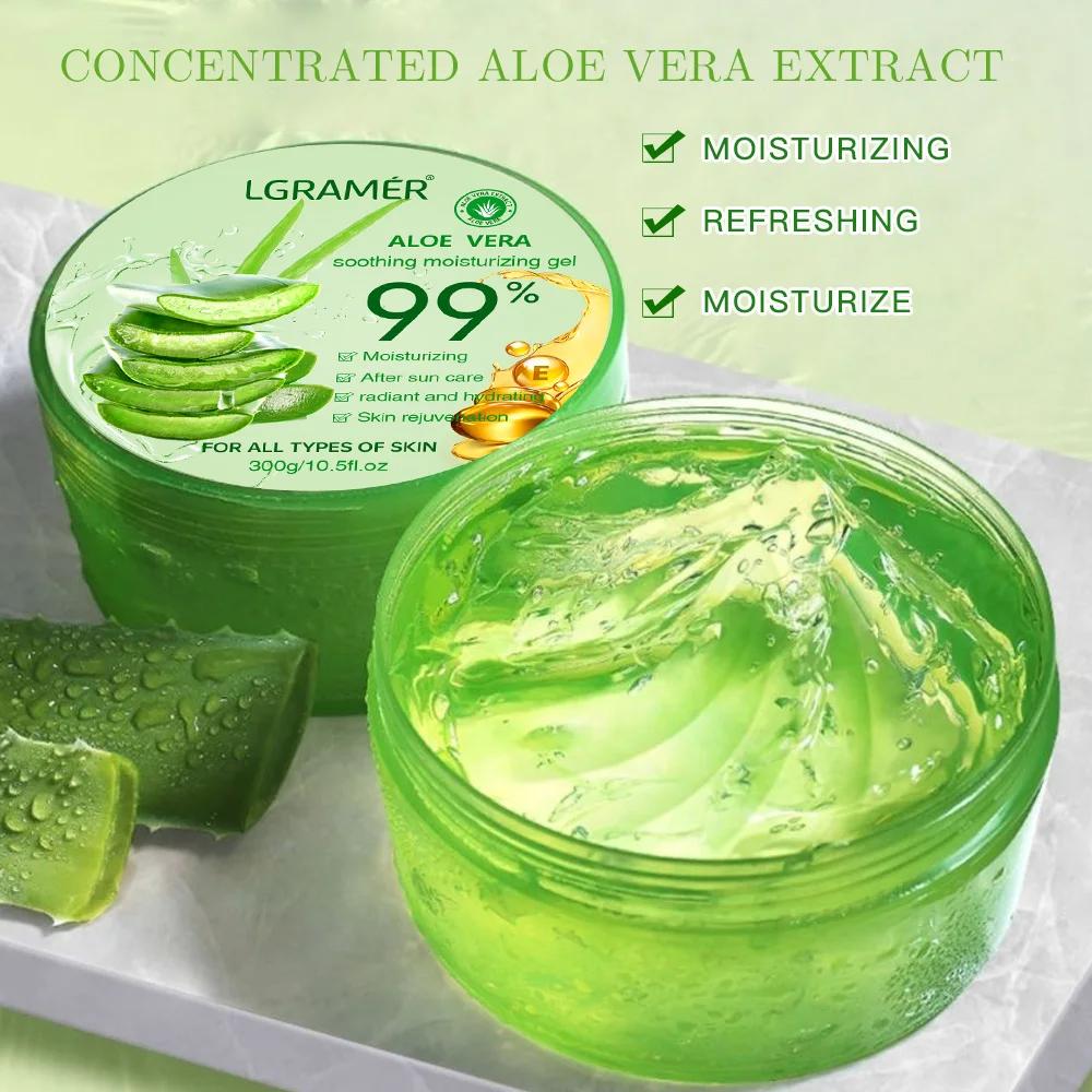Gel hydratant à l'aloe Vera, soin rafraîchissant, Non collant, crème pour le visage, sans lavage, no