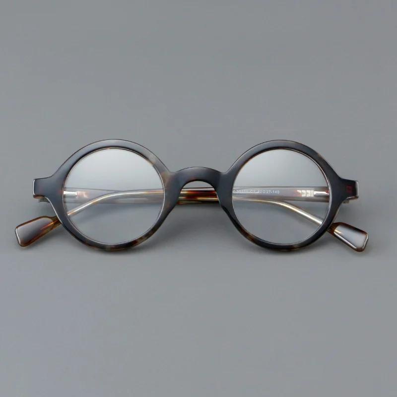 Monture de lunettes ronde rétro pour hommes et femmes, cadre de lunettes de planche, ultra léger, à