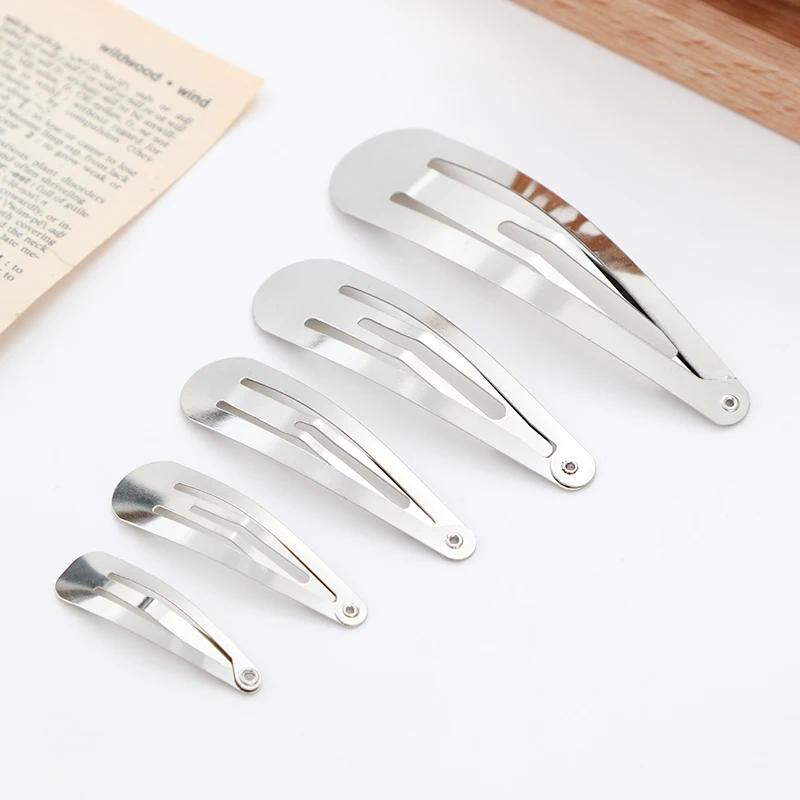 Lot de 10/20/30 pinces à cheveux en alliage, forme goutte d'eau, argent, or, noir, pour femmes, barr