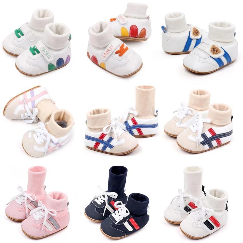 Chaussette bébé Shos automne et hiver bébé filles garçons Style couvert de cheville 0-1 ans anti-dér