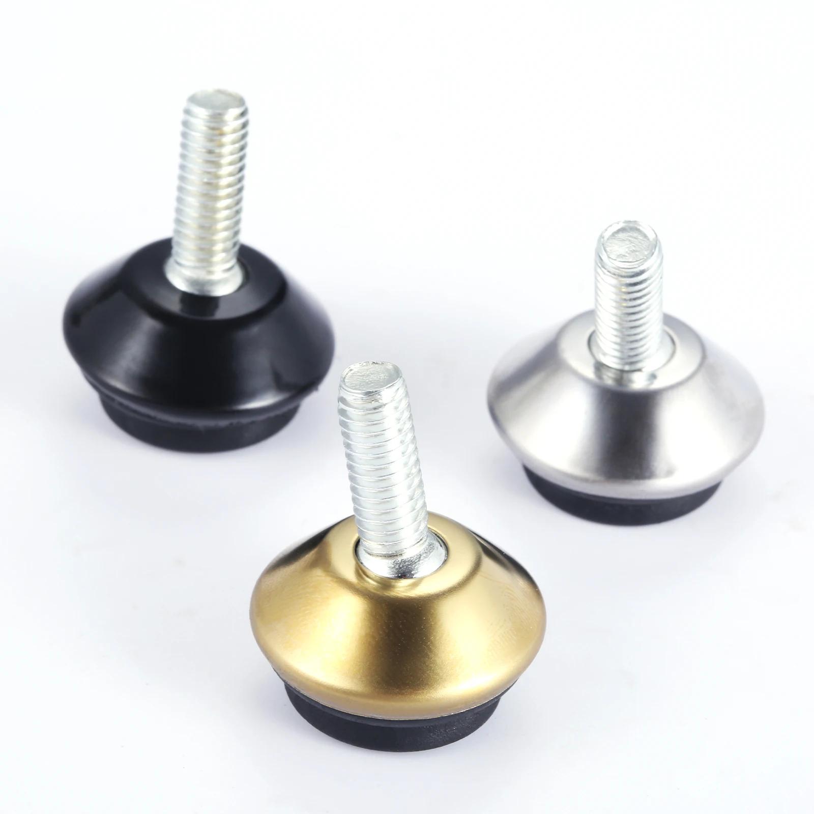 Niveleurs de meubles à filetage M6, 8 pièces, pieds réglables, Base noire pour Tables, chaises, meub