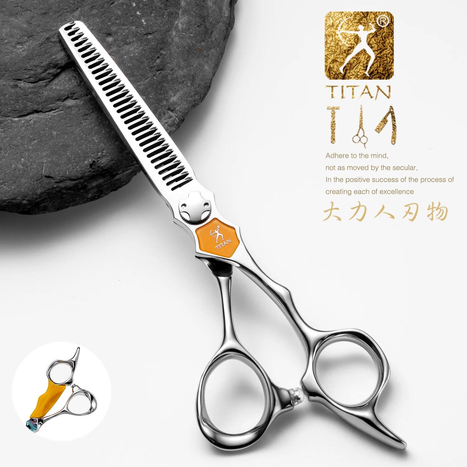 Ciseaux de coiffeur Titan, ciseaux de coiffure de qualité professionnelle pour stylistes, coupe fine