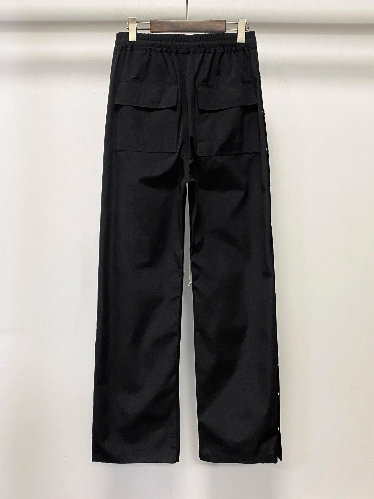 Viser de survêtement gothiques à boutons pour hommes, pull haut, pantalons monochromes, vêtements hi