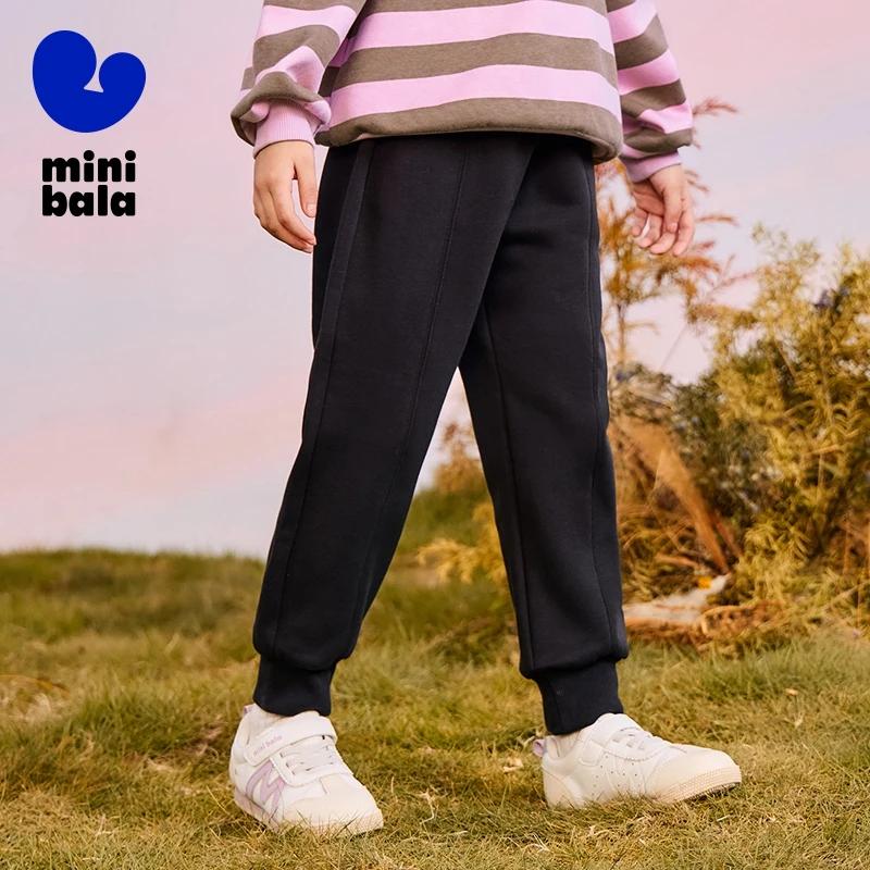 Mini Bala enfants pantalons printemps automne nouveau épais doublé polaire pantalons de survêtement