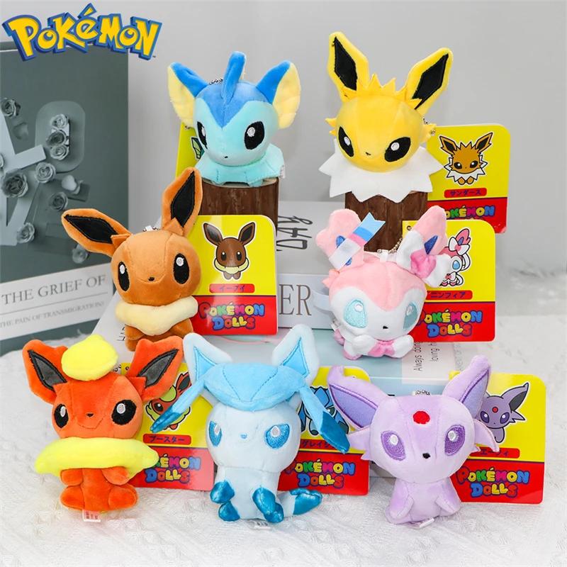 Pokemon Eevee Umbreon Sylveon Espeon Vaporeon jouets en Peluche porte-clés Gengar Duskull Haunter Fl