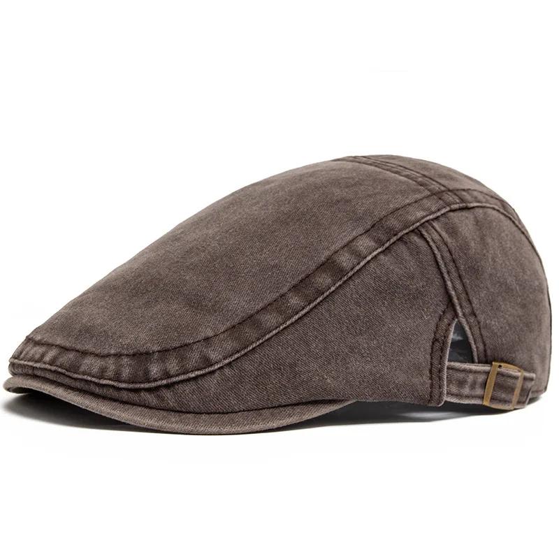 Offre spéciale Vintage peintre béret unisexe mode plat visière casquette décontracté automne rétro c