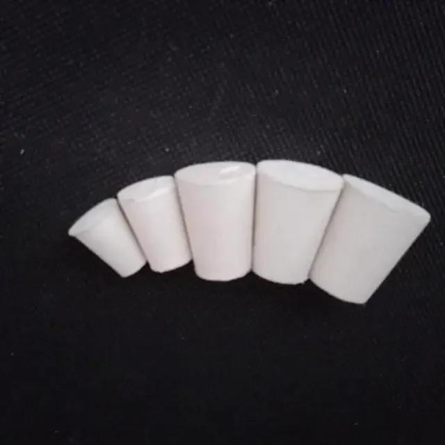 Bouchons coniques en caoutchouc solide, 8mm-62mm, pour tubes à essai de laboratoire, 15 tailles asso