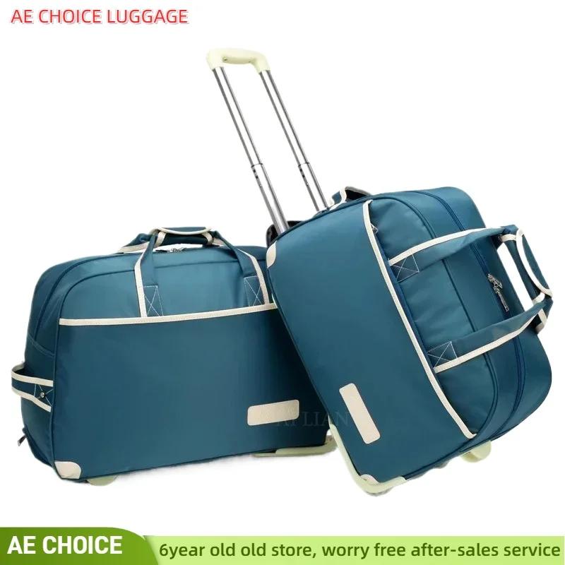Valise Étanche à Roulettes pour Femme, Sac de -du-- end, Grand Sac à Roulettes