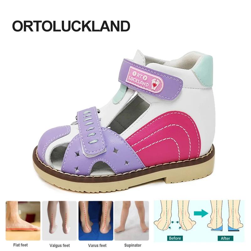 Orth4WD-Sandales d'été pour filles et garçons, chaussures en cuir pour enfants de 2 à 8 ans, nouvell
