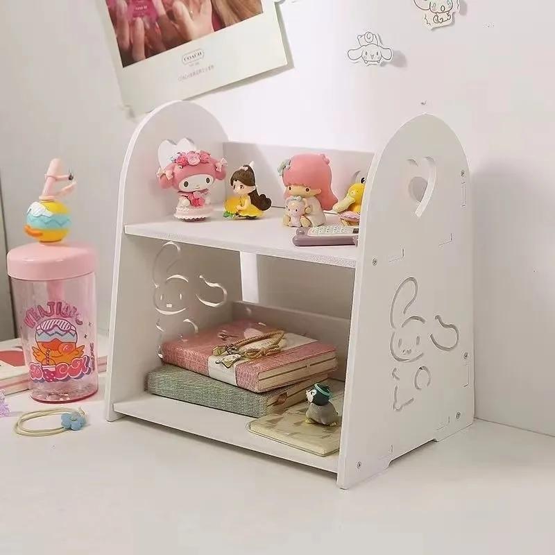 Présentoir de rangement pour poupées et accessoires de dessins animés Kawaii, étagère de rangement H