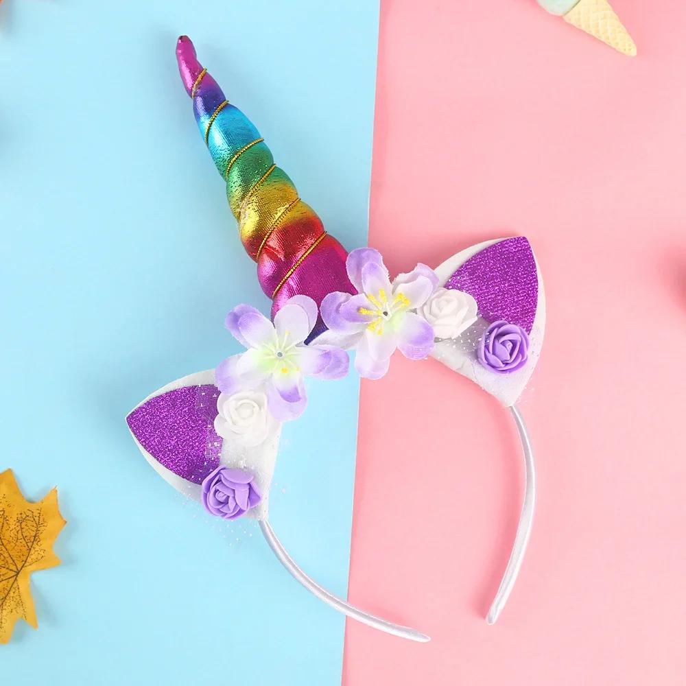 Enfants licorne bandeau Halloween fête tête boucle cadeau d'anniversaire enfants bébé cheveux access