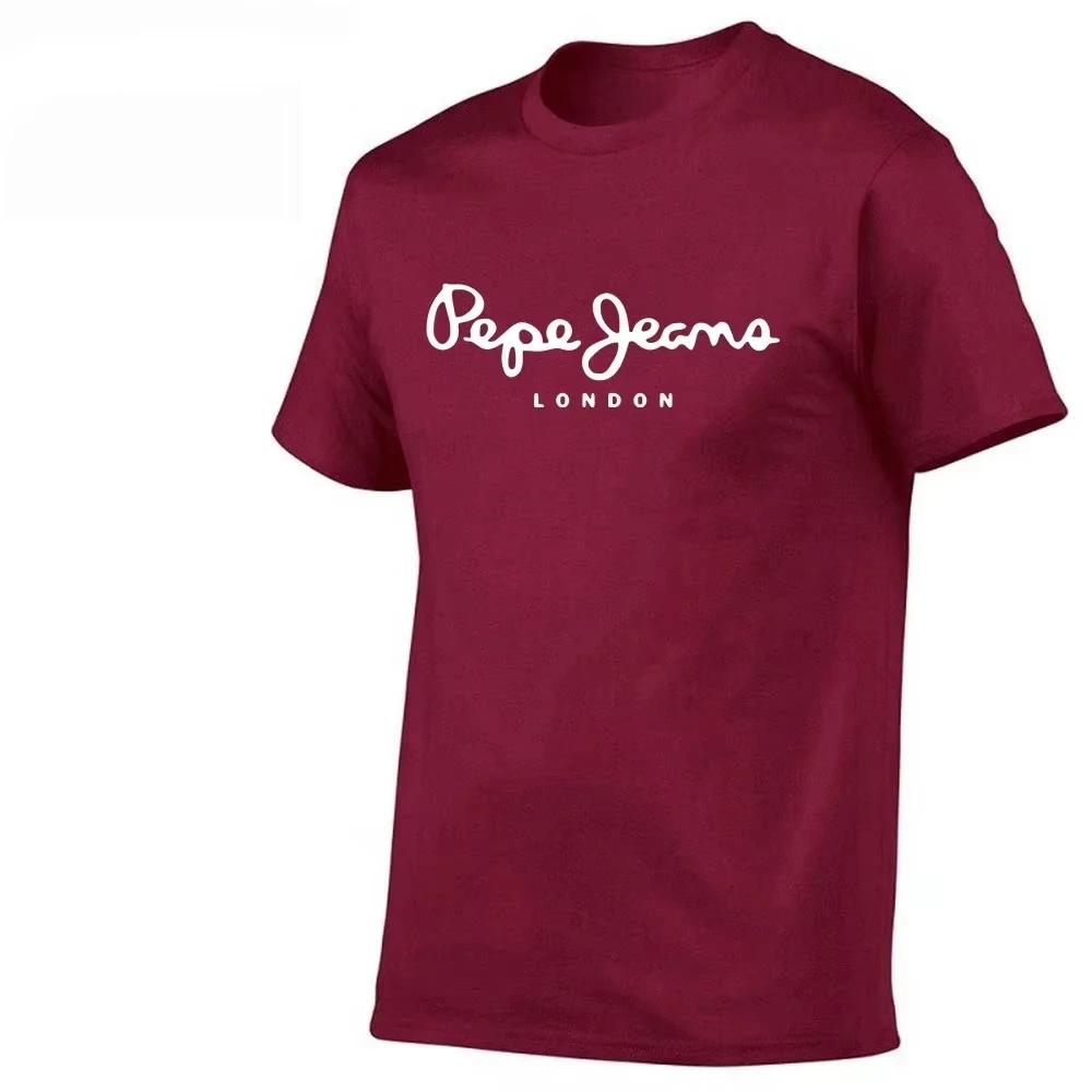 Nouveau T-shirt Pepe Jeans London Logo 2026, T-shirt d'été pour homme à manches courtes, tendance et