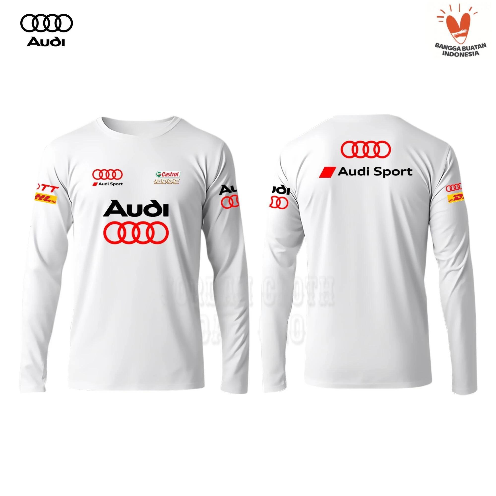 Audi Sports Car Team T-shirts à manches longues pour hommes et femmes, usage quotidien, mode de rue
