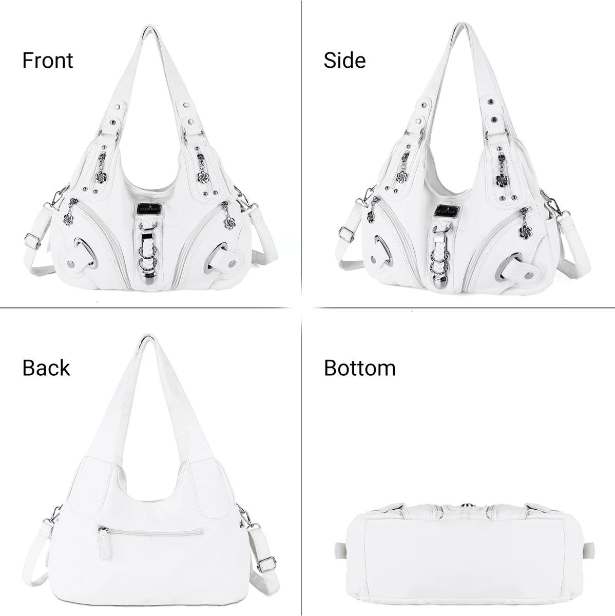 Sac à main polyvalent pour femme, sac à bandoulière noir tendance, sac à poignée supérieure, sacoche
