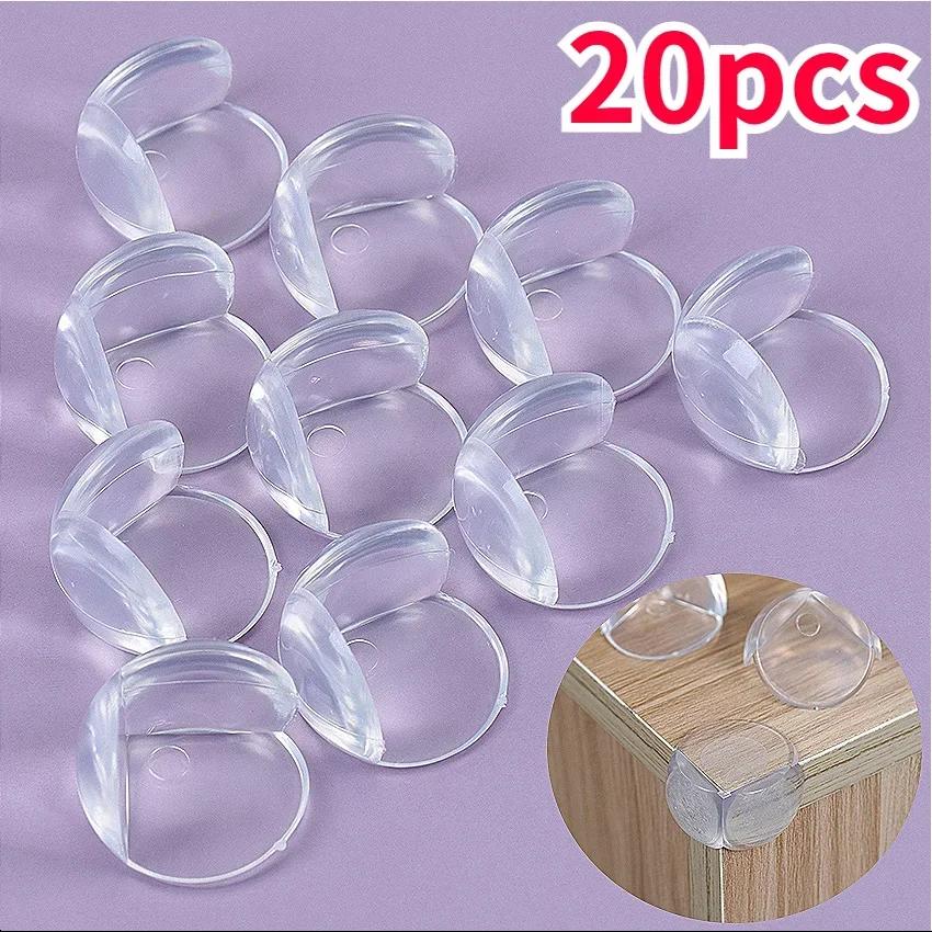 Protections d'angle de Table à l'épreuve des enfants, 16 pièces, protecteurs de bords sphériques tra