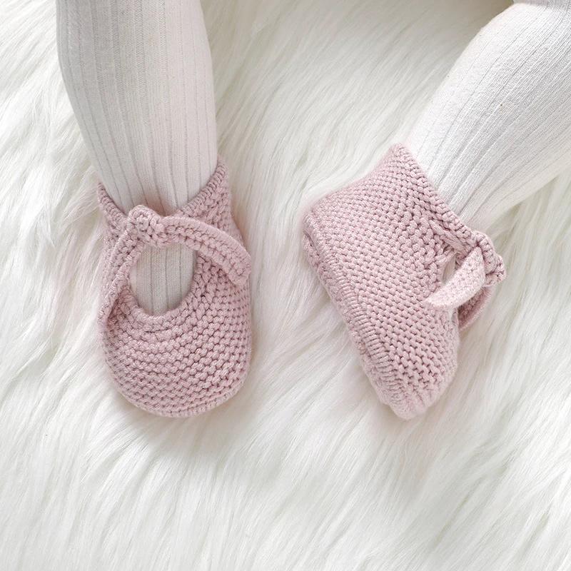 Chaussures en tricot pour bébé de 0 à 18 mois, bottes de lit pour nouveau-né, garçon et fille, acces