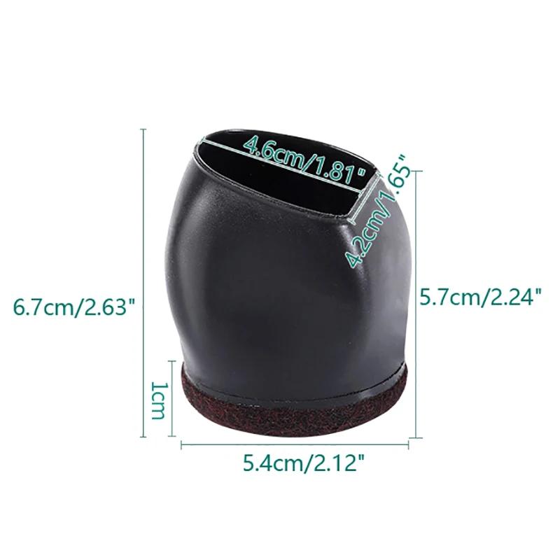 Bouchon de roue en caoutchouc pour chaise de bureau, pieds de meubles, protecteurs de sol standard,
