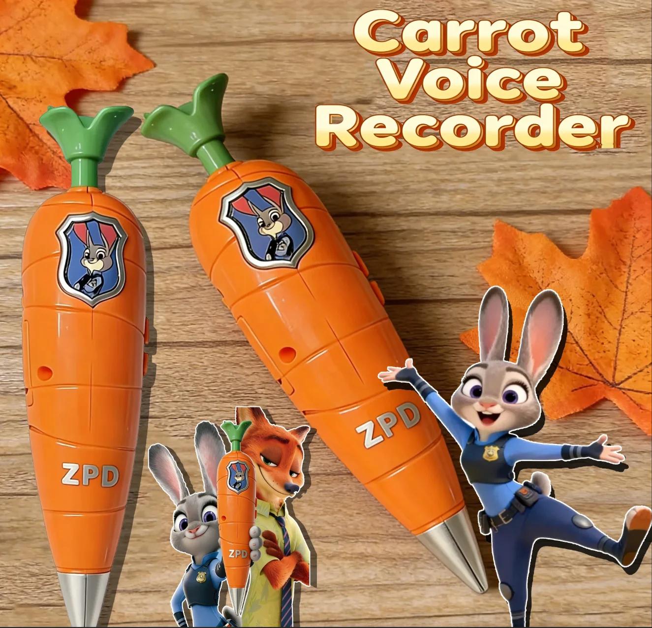 NOUVEAU Stylo Enregistreur Carrot | pour les enfants | Mini enregistreur des années 60 | Stylo