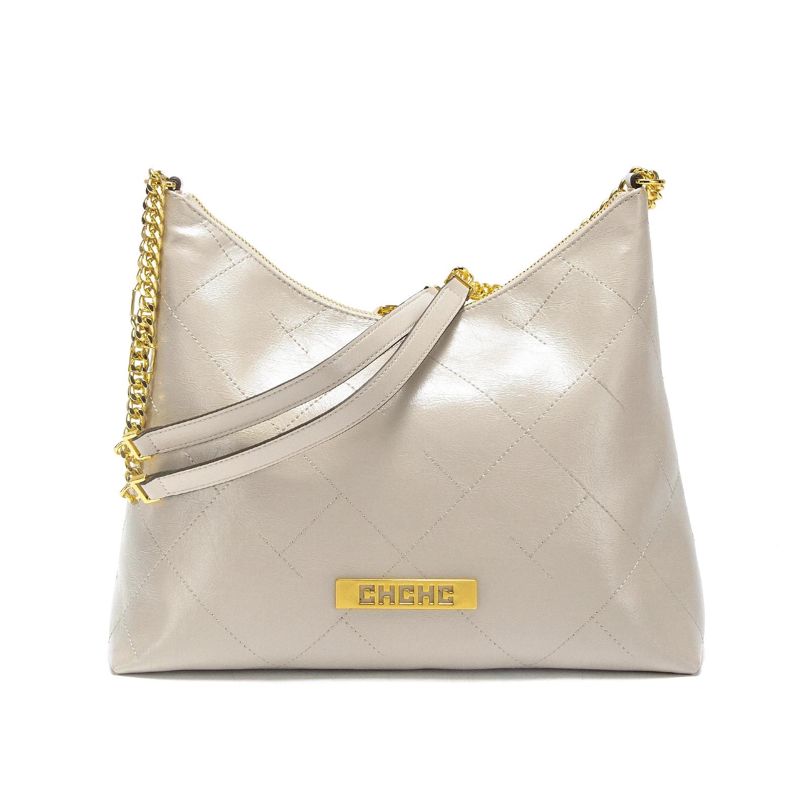 CHCH Sac à main pour femme, nouveau sac fourre-tout argenté, sac à main classique avec coutures et c