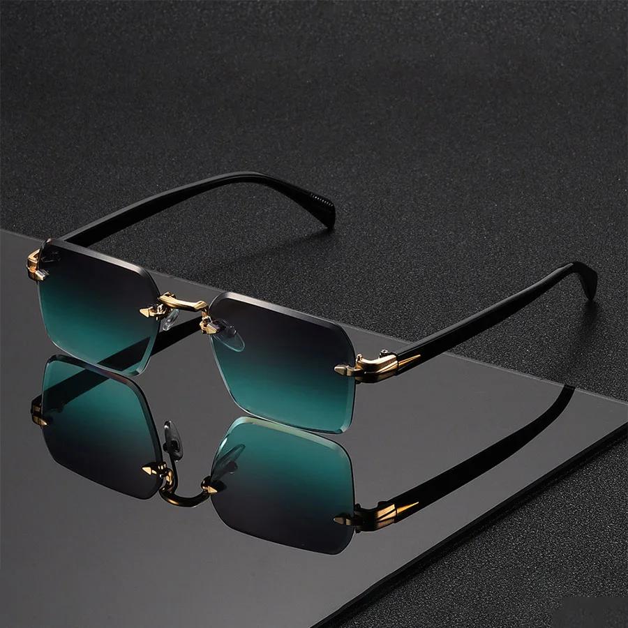 Lunettes de soleil classiques unisexes à la mode, sans cadre, tendance, pour Costume de vacances, me