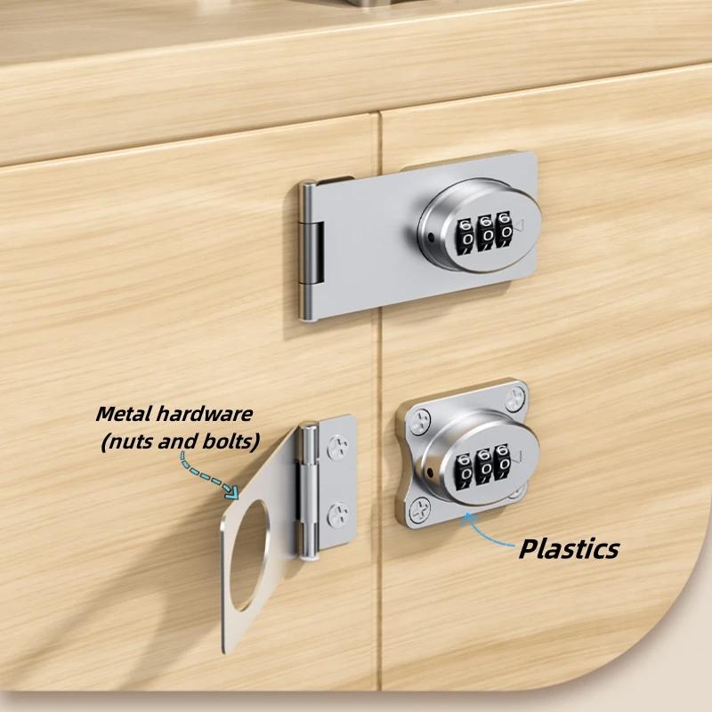 Verrou mécanique à mot de passe pour porte, sécurité coulissante, pour petites portes, armoires, por