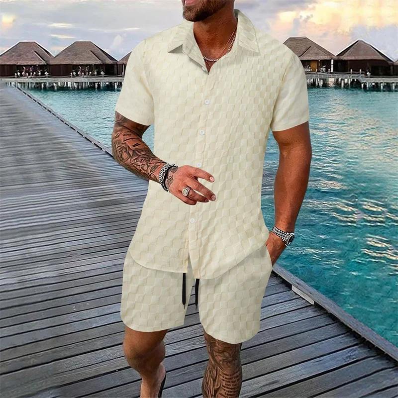 6 couleurs européennes et américaines nouvelle mode d'été pour hommes couleur pure décontracté mélan