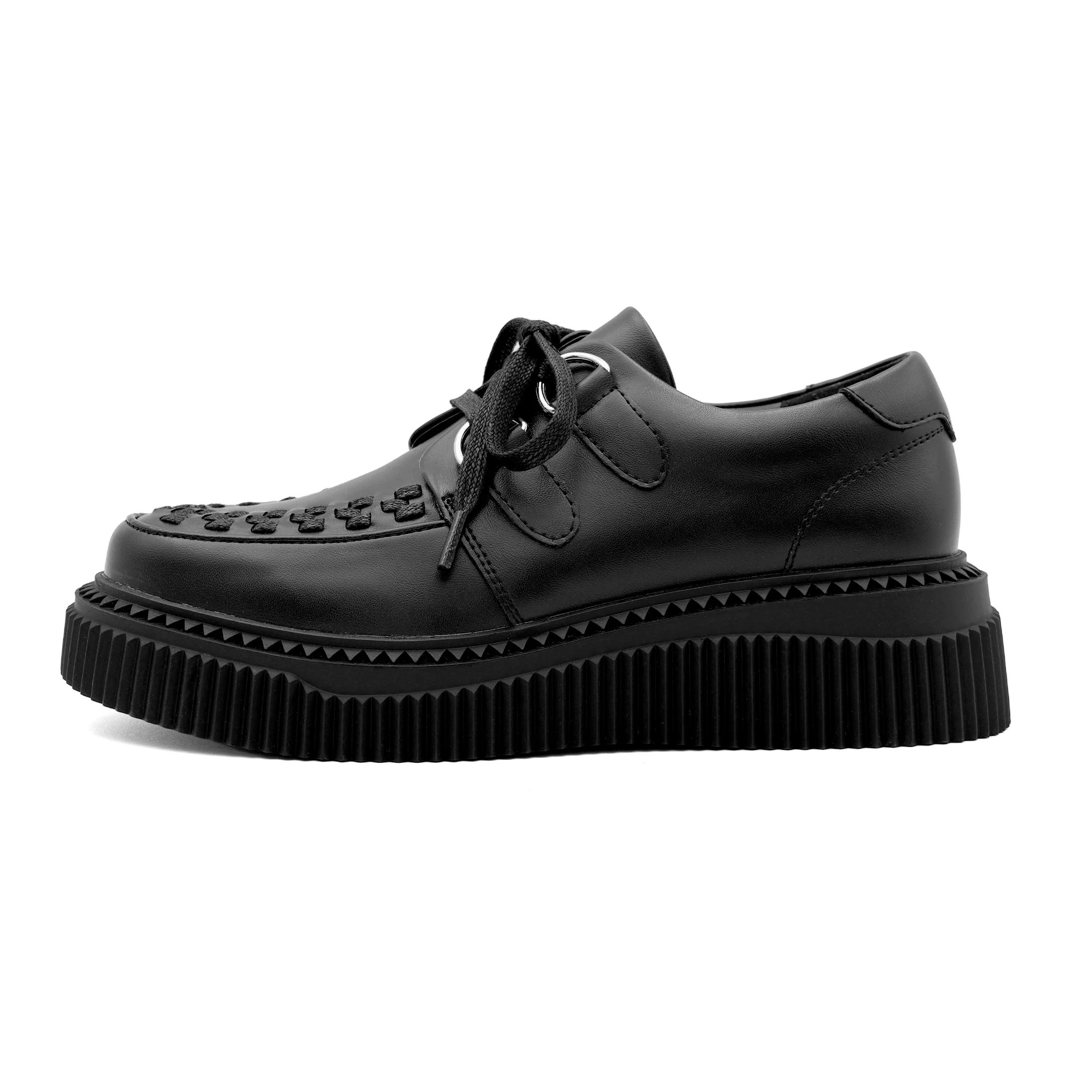 Gothique cheville Rock chaussures 2026 nouveau Style Punk femmes chaussures à lacets talon hauteur 5