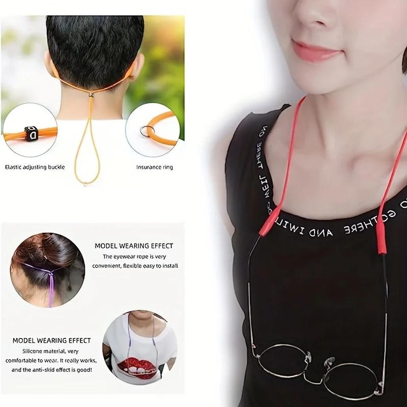 Retenue de lunettes de sport en Silicone, couleur bonbon, pour femmes et hommes, sangles de lunettes