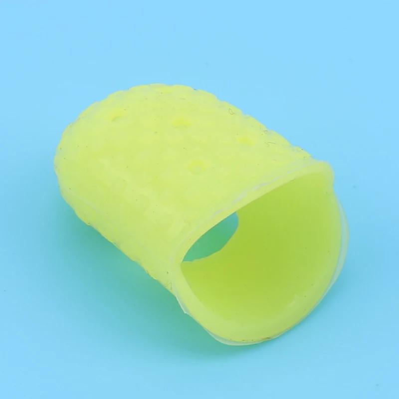 Dé à coudre respirant protection Silicone doigt dé à coudre couvre-doigt casquettes Quilting couture