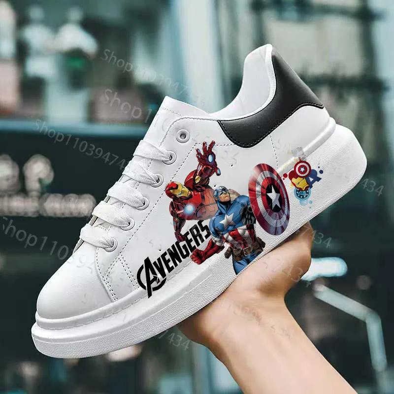 Chaussures de basket populaires pour homme avec impression Avengers, série Captain America, produits