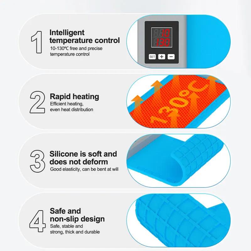 Stalshine-Mini dissolvant d'écran LCD LS3, coussin de séparation de scène chauffante pour téléphone,