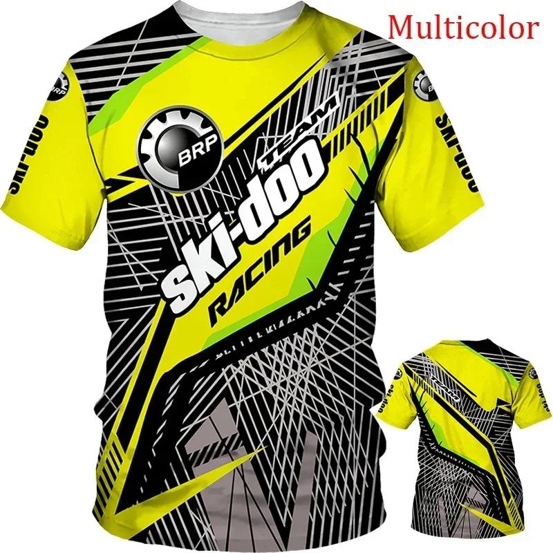 T-shirt de course moto pour homme BRP Can-Am, impression 3D, sport extrême, séchage rapide, respiran