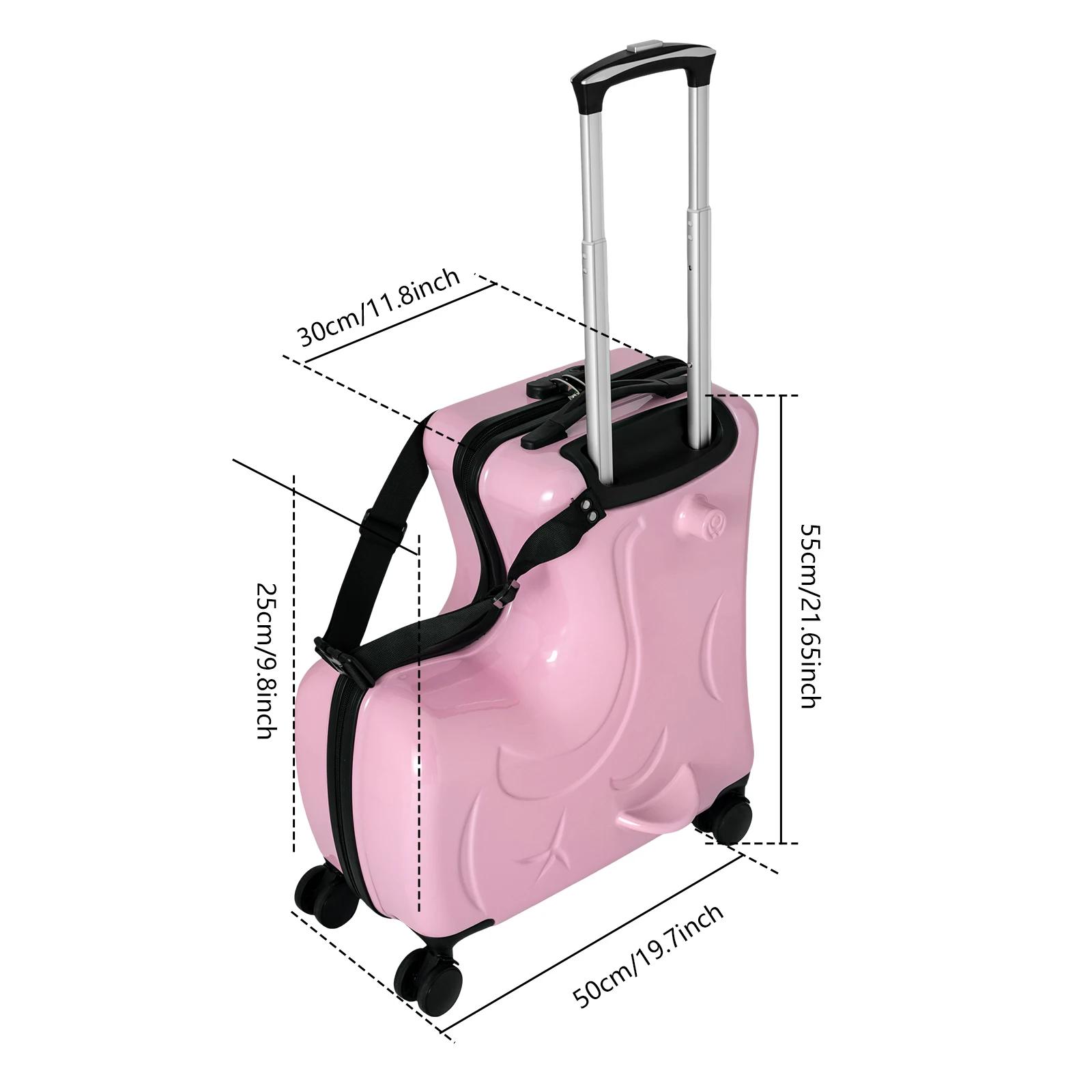 NOUVELLE Valise à roulettes 20 pouces pour enfants avec double roue pivotante, capacité de 66 lb, ba