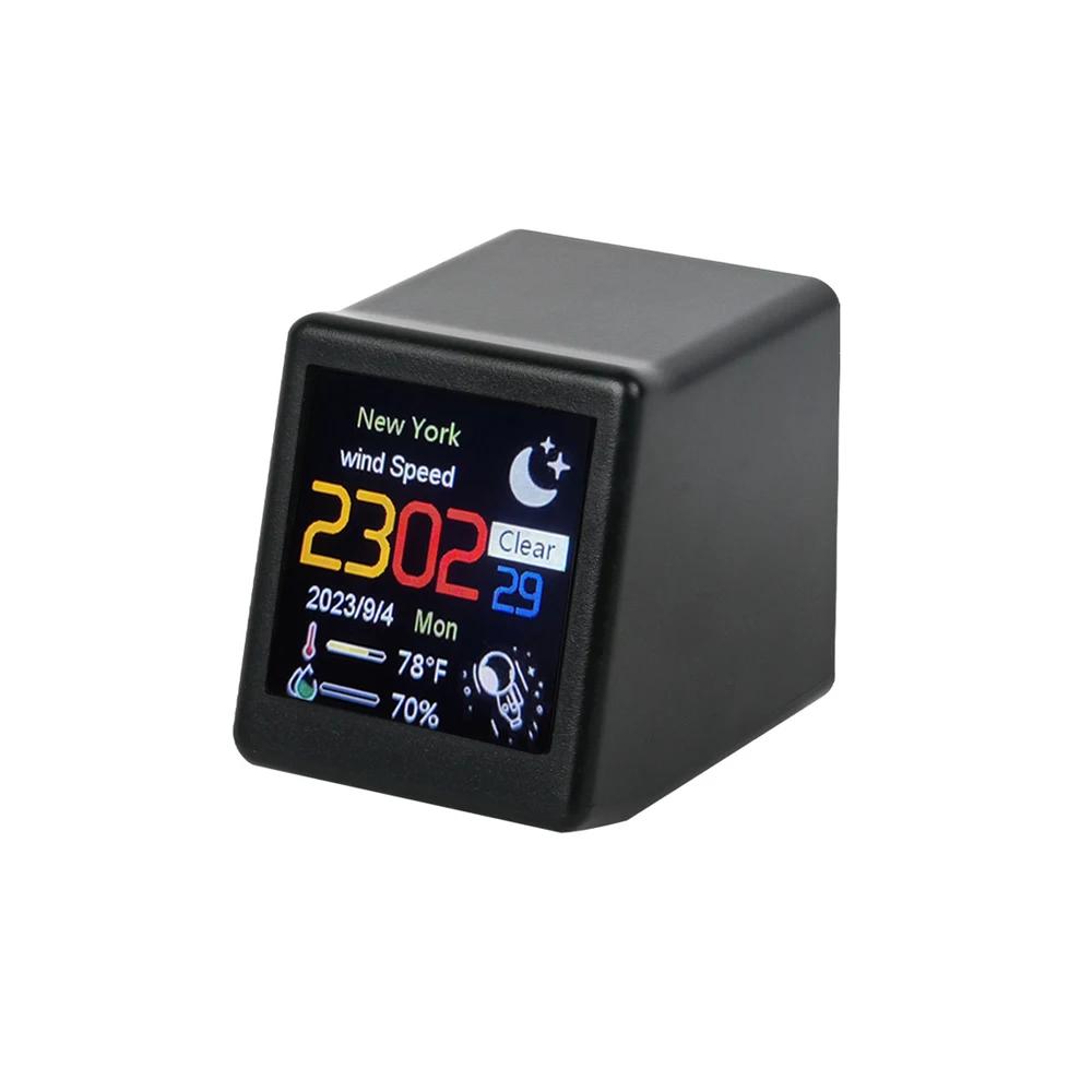 Horloge de station météo WIFI intelligente de taille MINI pour la décoration de la salle de jeux. An
