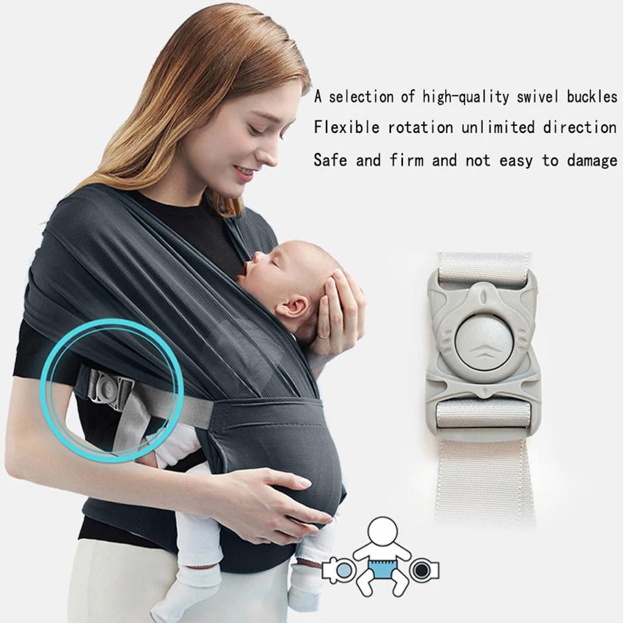 Écharpe réglable pour nouveau-né en maille d'air respirant avec siège hipseat confortable