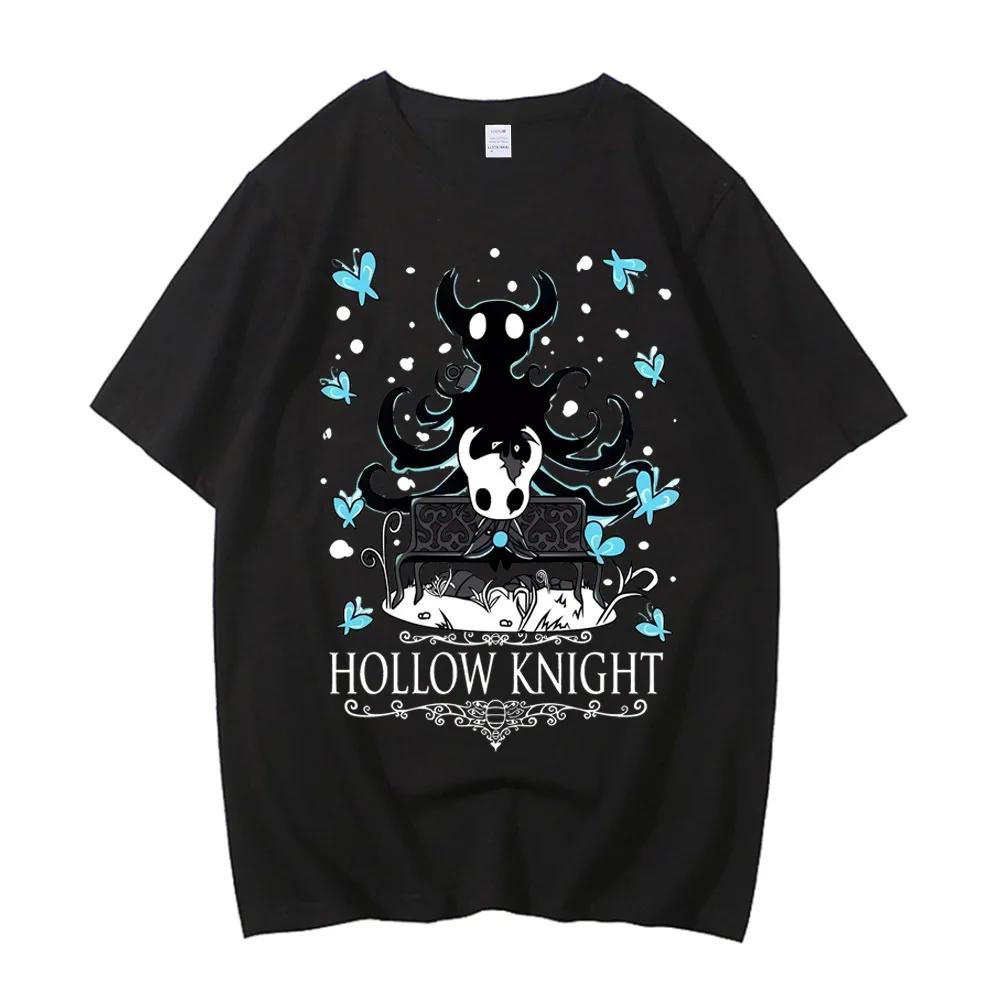 T-shirt Hollow Knight en coton pour hommes, de haute qualité, culture pop, punk, t-shirt numérique,