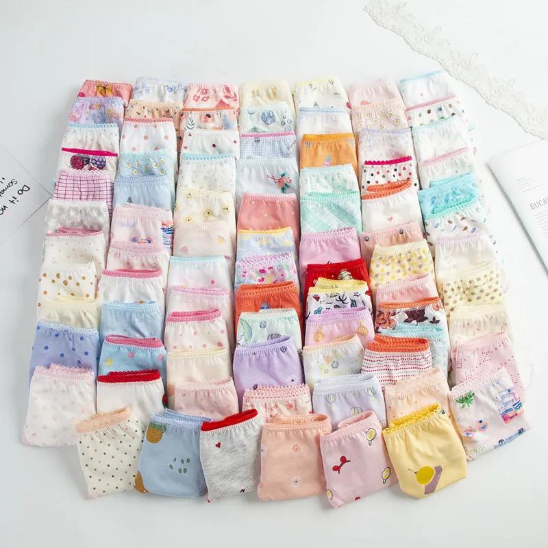 6 pièces/lot sous-vêtements pour enfants bébé filles culottes coton imprimé fleuri tout-petits Short