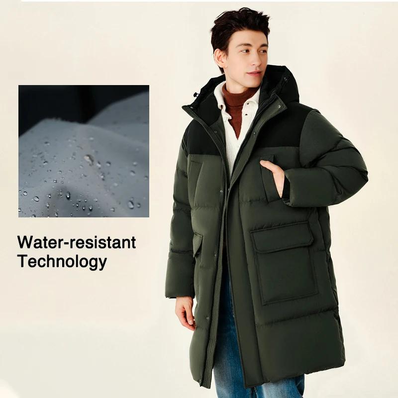 Doudoune Homme Semir 2026 Nouvelle Collection Imperméable Épaisse Longue Veste d'Hiver pour Couple