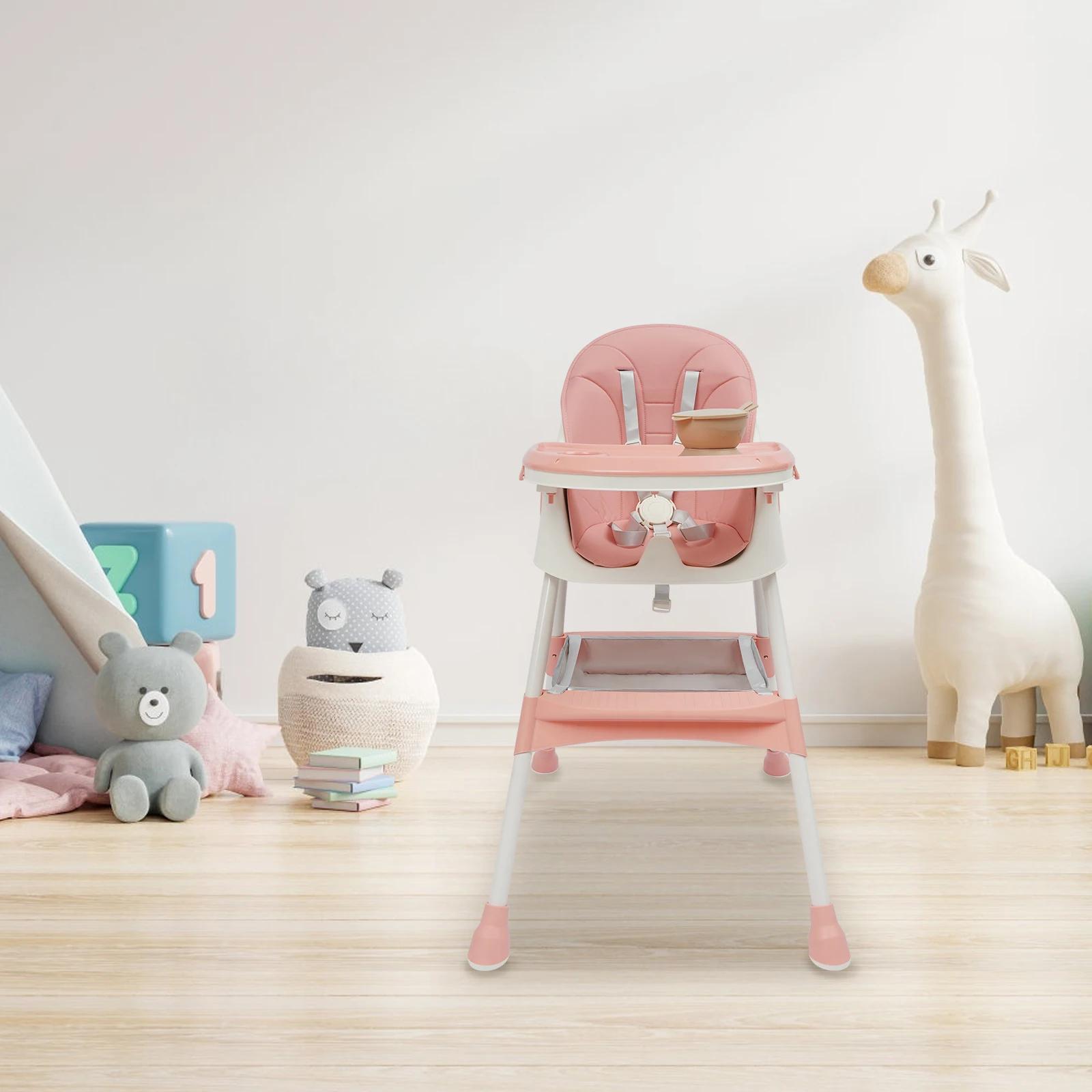 Chaise haute 2-en-1 pour bébé et enfant, avec repose-pieds, chaise haute combinée, siège haute pour