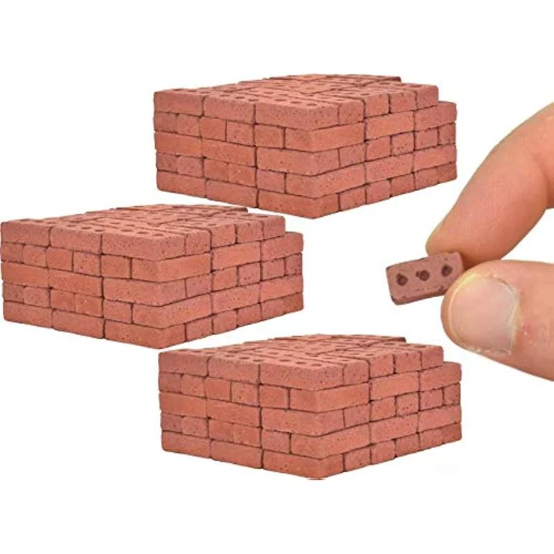 50-150 pièces 1:16 modèle de Mini briques réelles, accessoires d'aménagement paysager de figurines m